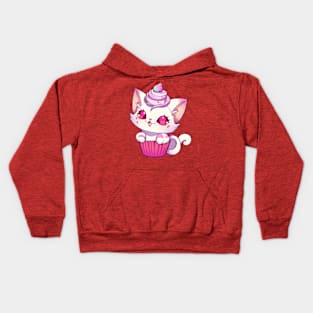 Cupcake Kitty Kids Hoodie